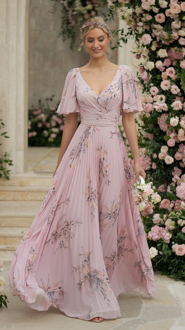 Elegant Floral Maxi Dress